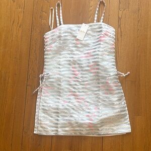 Lilly Pulitzer Shimmering Silver and Pink Mini Dress